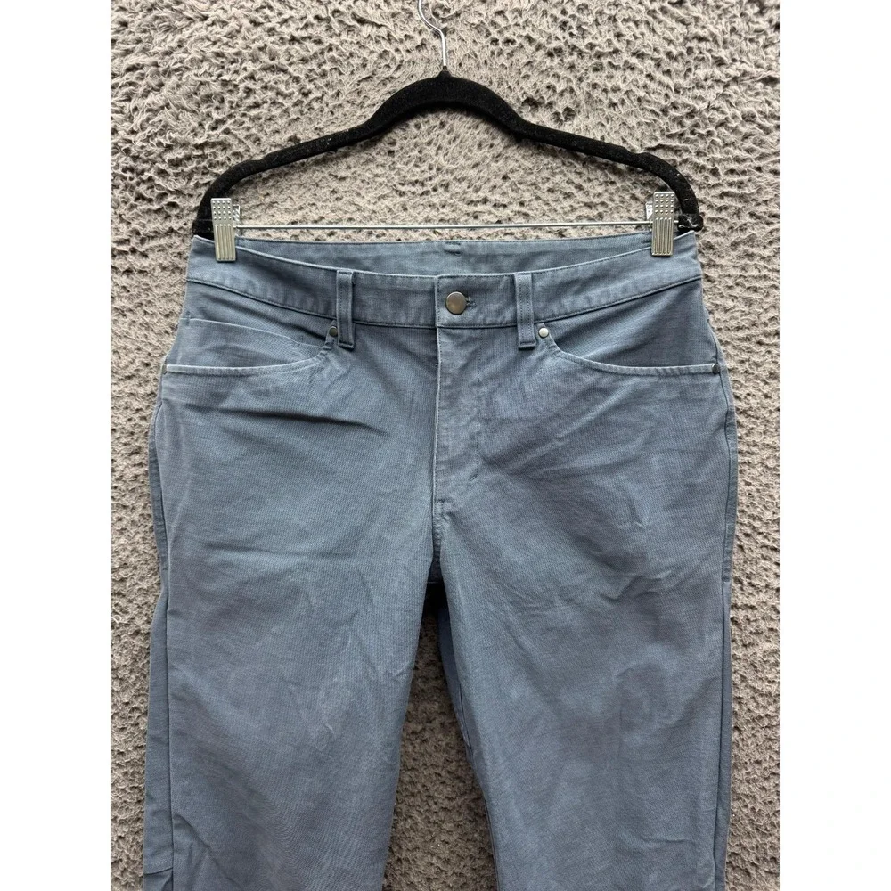 Lululemon ABC Slim-Fit 5 Pocket Pant Tech Canvas Heathered Deep Navy Men Size 31
